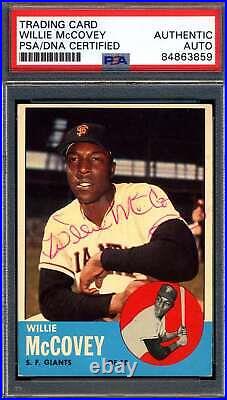 Willie McCovey PSA DNA Signed 1963 Topps Autograph