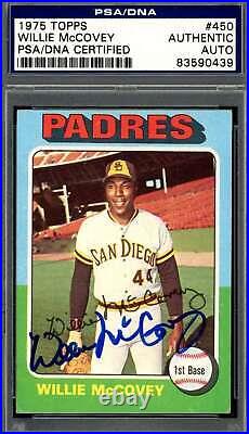 Willie McCovey PSA DNA Signed 1975 Topps Autograph