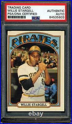Willie Stargell PSA DNA Vintage Signed 1972 Topps Autograph