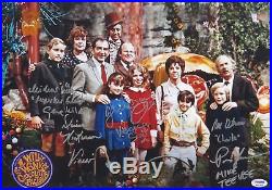 Willy Wonka Cast (6) Signed Autographed 12x17 Photo Gene Wilder PSA/DNA #4A93848
