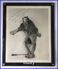 Wizard Of Oz Bert Lahr Signed Photo As The Cowardly Lion Coa Psa/dna Autograph