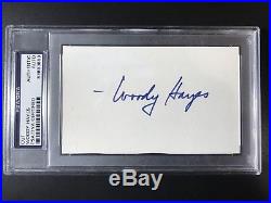 Woody Hayes Signed Ohio State Football Coach Autograph PSA/DNA