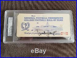 Woody Hayes Signed Ticket PSA/DNA Authentic Auto Hall of Fame Autograph