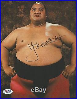Yokozuna Signed WWE 8x10 Photo PSA/DNA COA WWF Picture Autograph Pro Wrestling