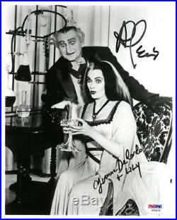 Yvonne DeCarlo/Al Lewis Signed Munsters Autographed 8x10 B/W Photo PSADNA#V90626