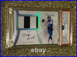Zach Wilson Psa/dna 10 2021 Panini Flawless Clgt. #3 2 Color Patch Autograph Rc