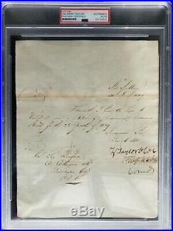 Zachary Taylor Signed / Autograph Psa/dna Authentic