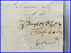 Zachary Taylor Signed / Autograph Psa/dna Authentic